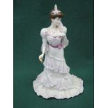 COALPORT GOLDEN AGE GLAZED CERAMIC FIGURE- EUGENIE