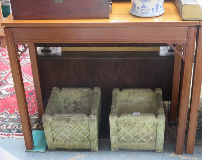 PAIR OF REPRODUCTION CONSOLE TABLES