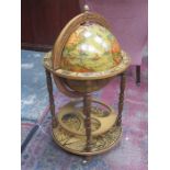 MODERN GLOBE FORM DRINKS CABINET