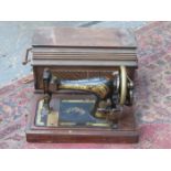 CASED SINGER SEWING MACHINE