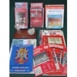 COLLECTION OF LFC MEMORABILIA INCLUDING PROGRAMMES, 8mm REELS, TICKET STUBS, VIDEOS, ETC.