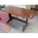 ERCOL STYLE OAK REFECTORY DINING TABLE