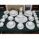 PARCEL OF WEDGWOOD ICE ROSE, DINNERWARE,