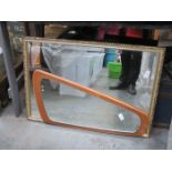 TWO DECORATIVE WALL MIRRORS