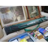 MIXED LOT OF FISHING RODS, REELS, ACCESSORIES, ETC.