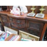 VICTORIAN CARVED FRONTED MAHOGANY SIDEBOARD