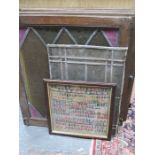 SELECTION OF VARIOUS STAINED GLASS WINDOWS AND SAMPLER