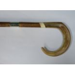 SILVER MOUNTED CLAW HANDLED WALKING STICK