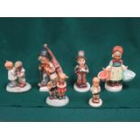 SIX VARIOUS HUMMEL FIGURES