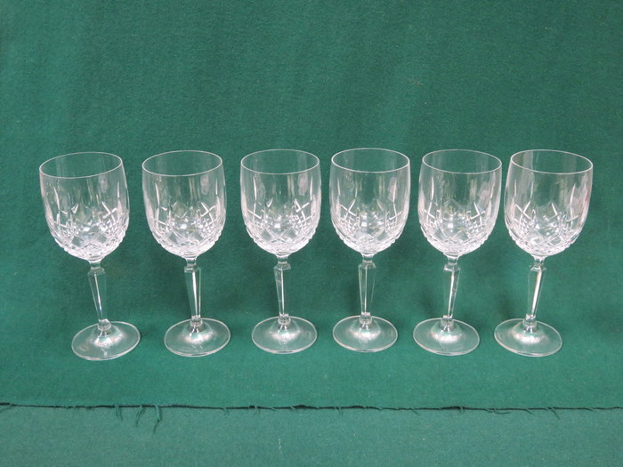 SET OF SIX WATERFORD STEMMED GLASSES