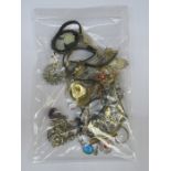 PARCEL OF VARIOUS JEWELLERY, WRISTWATCHES, ETC.