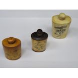 THREE REPRODUCTION ORIENTAL STYLE PERFUME BOTTLES