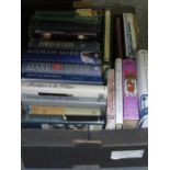 BOX CONTAINING VARIOUS HARDBACK VOLUMES