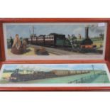 SET OF FOUR C HAMILTON ELLIS RAILWAY PRINTS