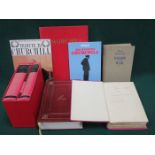SELECTION OF WINSTON CHURCHILL RELATED VOLUMES INCLUDING SIGNED VOLUME- MY EARLY LIFE,
