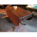 ANTIQUE MAHOGANY DROP LEAF PEMBROKE TABLE