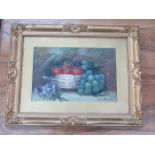 PAIR OF GILT FRAMED STILL LIFE OIL PAINTINGS