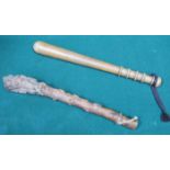 POLICE TRUNCHEON AND SHILLELAGH