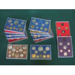 PARCEL OF FOURTEEN THE COINAGE OF GREAT BRITAIN AND NORTHERN IRELAND PROOF/PRESENTATION SETS