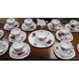 PARCEL OF COLCLOUGH FLORAL TEAWARE,