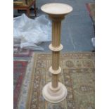 STRIPPED COLUMN FORM JARDINIERE STAND