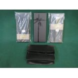 THREE SETS OF HOTTER LEATHER GLOVES AND HANDBAG,