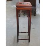 MAHOGANY ORIENTAL STYLE PLANT STAND