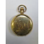 GOLD PLATED WALTHAM POCKET WATCH