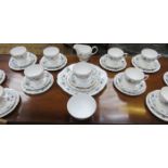 PARCEL OF COLCLOUGH FLORAL TEAWARE,