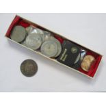 PARCEL OF COMMEMORATIVE COINS INCLUDING VICTORIAN 1890 CROWN.