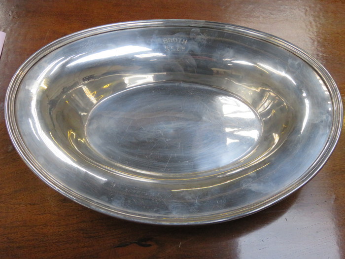 ELKINGTON SILVER PLATED OVAL DISH- BOOTH STEAM SHIP CO