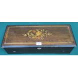 INLAID ROSEWOOD VICTORIAN CASED MUSIC BOX