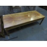 ROSEWOOD VENEERED COFFEE TABLE