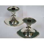 PAIR OF HALLMARKED SILVER CANDLE STANDS, LONDON ASSAY,