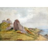 B.Bushby (British 20th century) Le Guet and Cobo, Guernsey watercolour, signed 8 x 11in (20x 28cm).