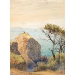 Frank Walton RI RBA RIOP (British 1840-1928) Tintageau, Sark watercolour, signed 15½ x 11½in (39.5 x