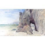 Percy G. Sturie (British, 20th century) 2017 spare Dixcart Bay, Sark watercolour, signed and