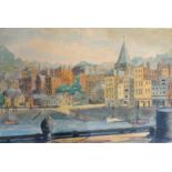 Albert C.Field (20th century) St Peter Port, Guernsey watercolour, indistinctly signed and dated