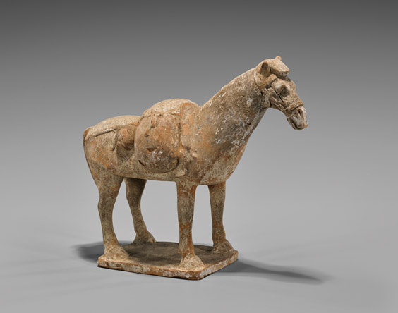 NORTHERN QI DYNASTY POTTERY HORSE