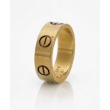 CARTIER 'LOVE' 18K YELLOW GOLD RING