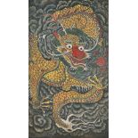 ANTIQUE KOREAN DRAGON PAINTING