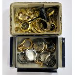 A quantity of mixed watch cases.