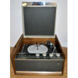 A Dansette Prince portable vintage record player.