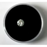 An unmounted diamond with EDR diamond report, 1ct, G/Si 1. Est. £700 - £1,000