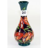 A Moorcroft vase by Kerry Goodwin, c. 2009, H. 18cm, (Boxed). Excellent condition.