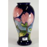 A large Moorcroft pottery 'Pink Magnolia' design vase c. 1970s, H. 32.5cm. Excellent condition.