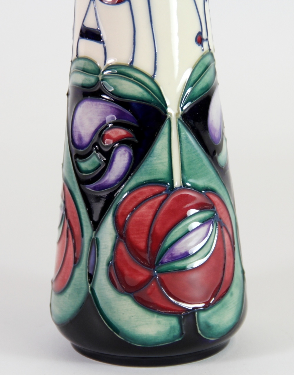 A Moorcroft 'Mackintosh' pattern ewer, c. 1995, H. 24cm. Excellent condition. - Image 3 of 7