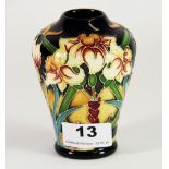 A Moorcroft 'Royal Gold' pattern vase by Rachel Bishop from 'Shadow' collection, c. 2005, H. 11.5cm,