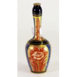 An early Macintyre Aurelian ware bottle vase by William Moorcroft, c.1900, H. 16cm. Good condition