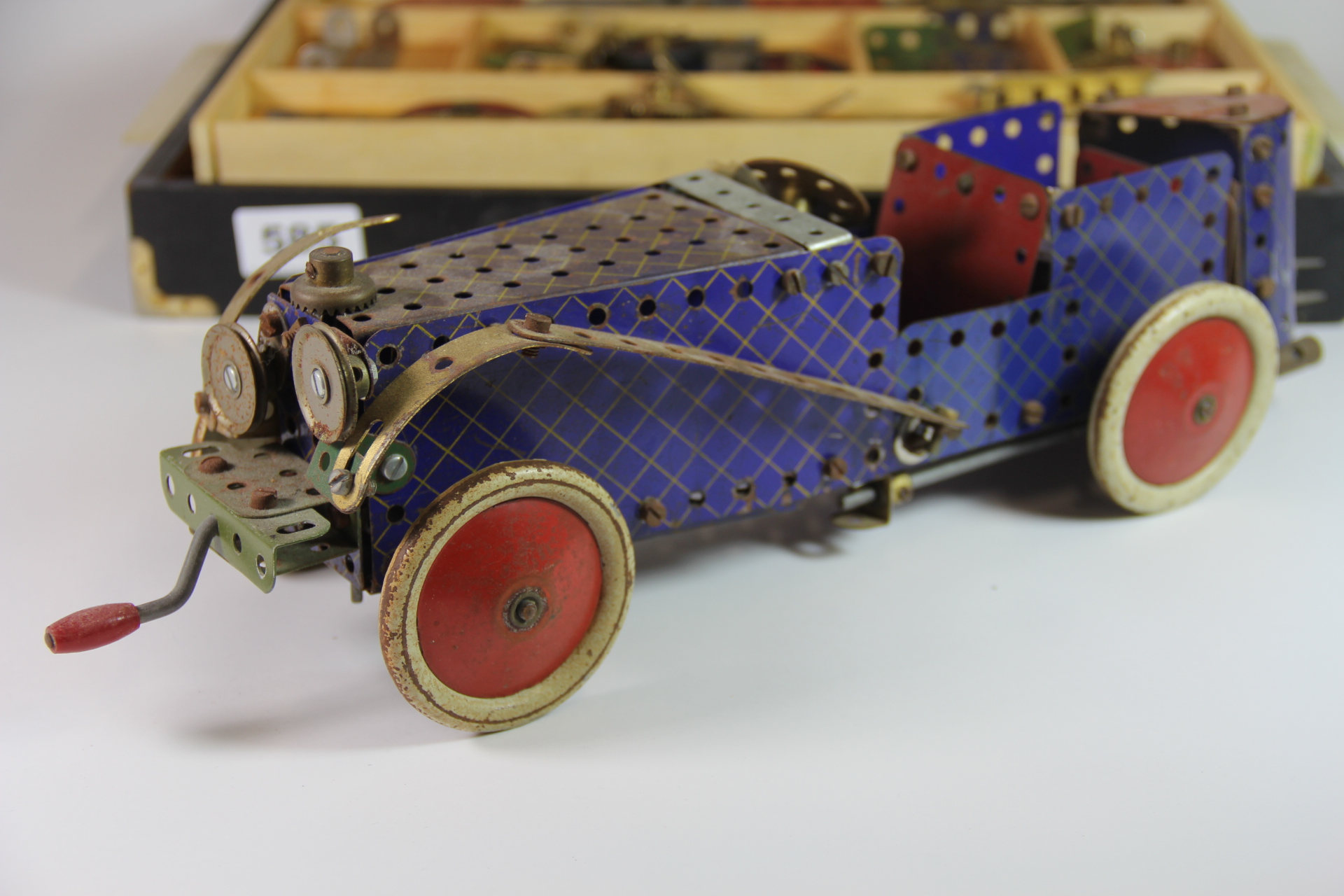 A vintage Meccano set including a racing car. - Image 3 of 6